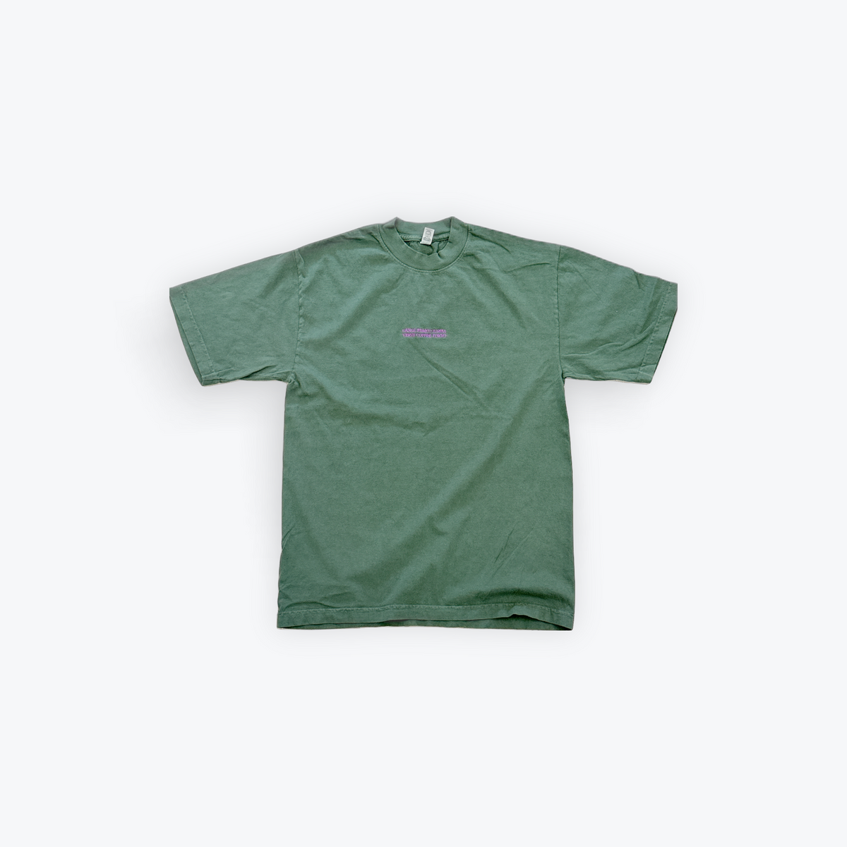 2026 VERVE TOKYO 6.5oz Garment Dye Crew Neck T-Shirt IVY(GREEN)
