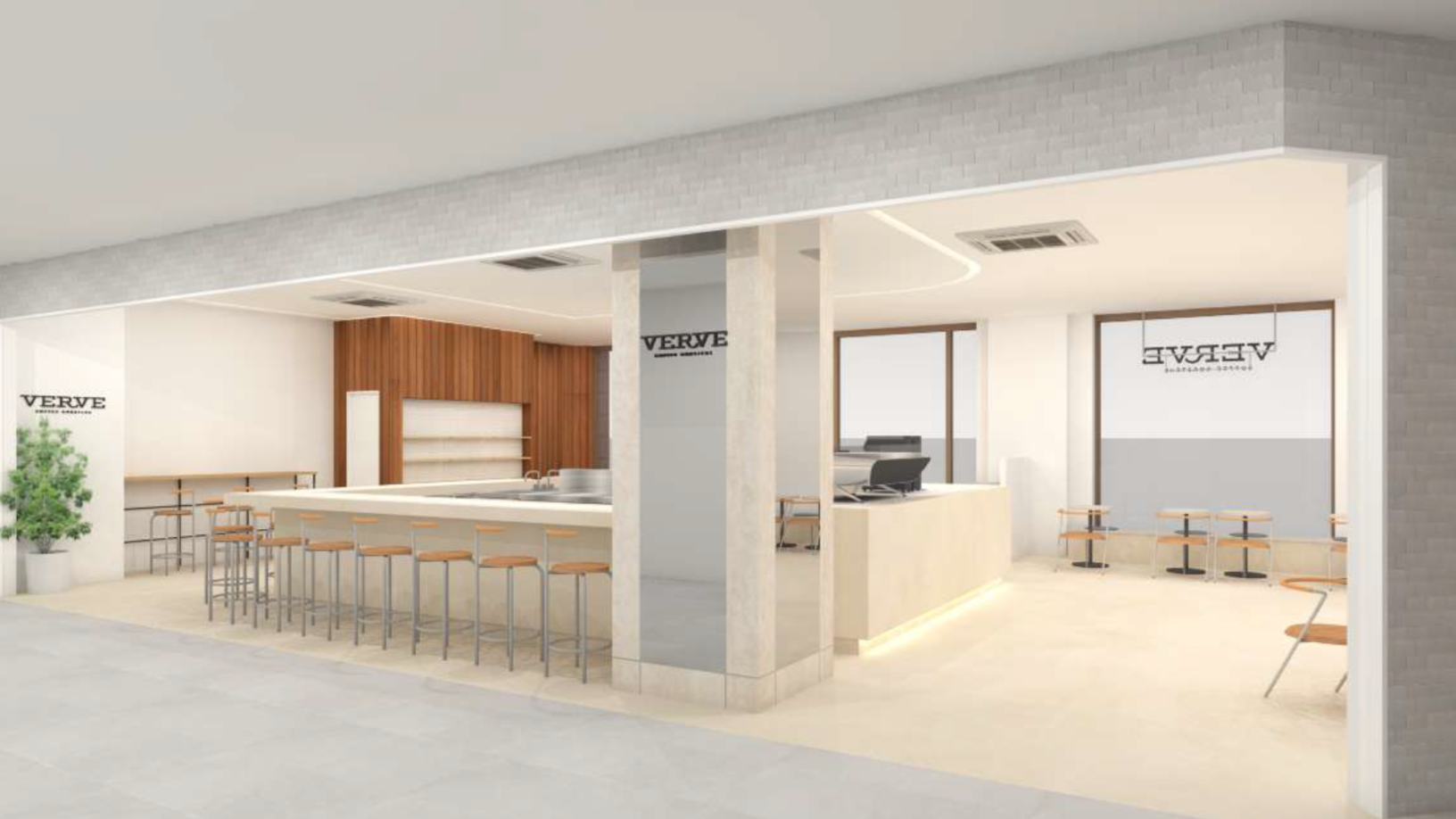 日本5号店VERVE COFFEE EBISUを恵比寿ガーデンプレイス センタープラザ１Fにオープン