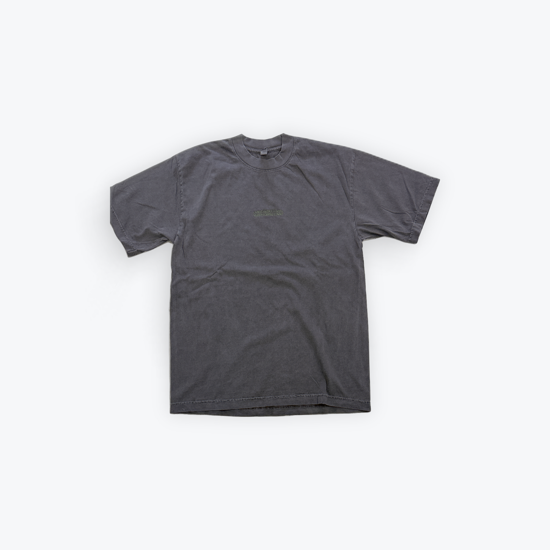 2026 VERVE TOKYO 6.5oz Garment Dye Crew Neck T-Shirt  VINTAGE BLACK