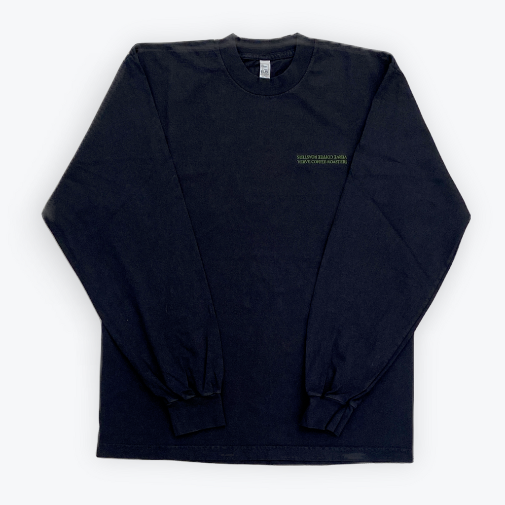 新品 kaval 25ss Crew neck long sleeve 6.5oz Long Sleeve Garment Dye Crew Neck T-Shirt Black